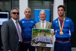 Visita del equipo paralmpico espaol a las empresas patrocinadoras del Plan ADOP tras los Juegos de Rio 2016