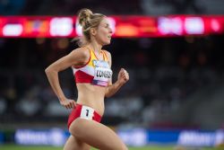 Elena Congost disputa los 1.500 metros T13 en el Campeonato del Mundo de Atletismo Paralmpico Londres 2017.