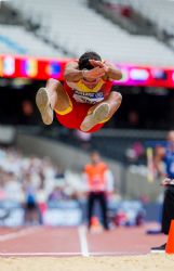 Martn Parejo participa en salto de longitud en el Campeonato del Mundo de Atletismo Paralmpico de Londres.