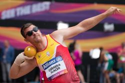 Hctor Caberera, sexto puesto en lanzamiento de peso F12 en el Mundial de Atletismo Paralmpico Londres 2017