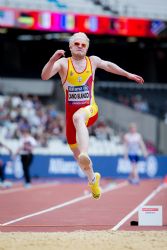 Ivn Cano, quinto puesto en salto de longitud T13 en el Mundial de Atletismo Paralmpico Londres 2017