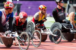 Rafael Botello en las series de 5.000 metros T54 en el Mundial de Atletismo Paralmpico Londres 2017