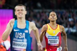 Deliber Rodriguez, medalla de plata en los 800 metros T20 en el Mundial de Atletismo Paralmpico Londres 2017