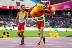 Relevo 4x100 T11-T13 Campeonato del Mundo de Atletismo Paralmpico Londres 2017