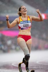 Sara Andrs gana la medalla de bronce en los 200 m. T44 en el Campeonato del Mundo de Atletismo Paralmpico Londres 2017