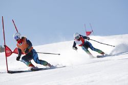 Anna Cohí y Raquel García en la Copa de Europa de La Molina (Gerona).