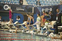 Teresa Perales en las series clasificatorias de 100 metros libre S5, durante la primera jornada del Mundial de Natacin Paralmpica Mxico 2017.