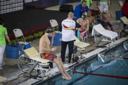 Toni Ponce consigue la medalla de bronce en 400 metros libre S6, durante la primera jornada del Mundial de Natacin Paralmpica Mxico 2017.