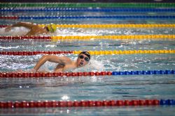 Ivn Salguero gana la medalla de plata en 400 metros libre S13 durante la segunda jornada del Mundial de Natacin Paralmpica de Mxico 2017.