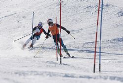 Gabriel Gorce y Félix Aznar en la Copa de Europa de La Molina (Gerona).