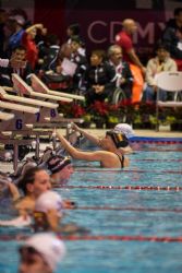 Mara Delgado consigue la medalla de plata en 50 metros libre S12 durante la cuarta jornada del Campeonato del Mundo de Natacin Paralmpica Mxico 2017.