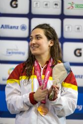 Ariadna Edo consigue la medalla de bronce en 200 metros estilos SM13 durante la quinta jornada del Campeonato del Mundo de Natacin Paralmpica Mxico 2017.