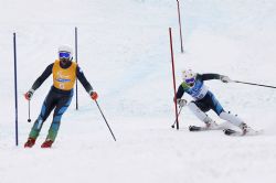 Andrés Boira y Aleix Suñé en eslalon.