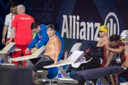 Miguel ngel Martnez en la prueba de 50 metros libre S3 durante la quinta jornada del Campeonato del Mundo de Natacin Paralmpica Mxico 2017.