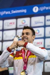 Jos Antonio Mar gana la medalla de plata en los 50 metros libre S9 durante la sexta jornada del Campeonato del Mundo de Natacin Paralmpica Mxico 2017.