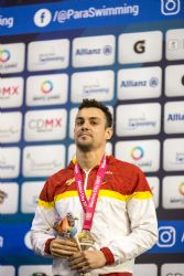 Jos Antonio Mar gana la medalla de plata en los 50 metros libre S9 durante la sexta jornada del Campeonato del Mundo de Natacin Paralmpica Mxico 2017.