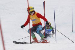 Jon Santacana y Miguel Galindo en eslalon.