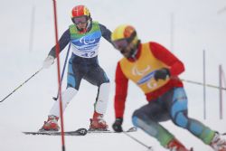 Jon Santacana y Miguel Galindo en eslalon.