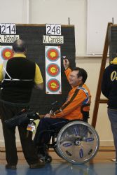 Manuel Candela en el Campeonato de Espaa de Tiro con Arco en Sala 2008.