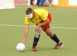 Futbolista espaol en los Juegos Paralmpicos de Atenas 2004