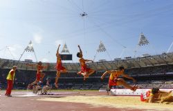 Xavi Porras salto de longitud.