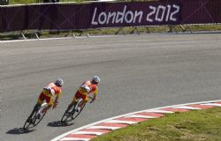 Prueba de ciclismo en ruta en el circuito de  Brands Hatch.