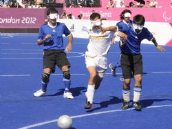 Medalla de bronce el Equipo Paralimpico Espaol de Futbol 5