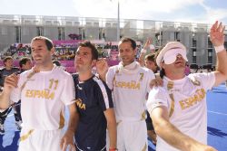 Medalla de bronce el Equipo Paralimpico Espaol de Futbol 5