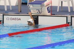 Sebastian Rodriguez medalla de bronce en los 100 metros libres.