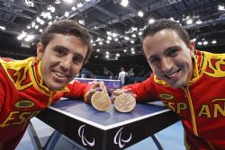 Jorge Cardona y Jose Manuel Reyes medalla de bronce en la final por equipos.