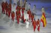 Desfile del Equipo Paralmpico Espaol en la Ceremonia de Inauguracin de Sochi 2014.
