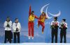 Jon Santacana y Miguel Galindo recogen la medalla de oro en el descenso de Sochi 2014