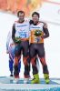 Gabriel Gorce y Arnau Ferrer tras conseguir la medalla de bronce en la supercombinada.