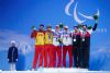 Jon Santacana y Miguel Galindo con la medalla de plata en eslalon.