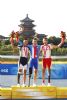 Roberto Alcaide con la medalla de bronce de la contrarreloj en carretera.