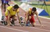 Gerard Descarrega y Marcos Blanquio semis 400m T11 Mundial Atletismo Doha 2015