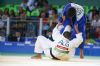 El judoka madrileo Daniel Gaviln intenta una llave durante un combate de la repesca de la competicin de judo para menos de 66 kilos en la que no pudo avanzar hasta la lucha por las medallas en los Juegos Paralmpicos de Rio 2016