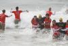 El triatleta Lionel Morales sale de la fase de natacin en la prueba de triatln de los Juegos Paralmpicos de Rio en la que finaliz en 7º lugar en la categora PT2