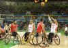 Asier Garca (13) lanza a canasta en el partido que Espaa perdi con Turqua (65-68) en la tercera jornada de la competicin paralmpica de BSR