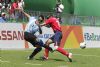 La Seleccin Espaola de Ftbol 5 contra Argentina en la fase de preliminares. Jornada 5 de los Juegos Paralmpicos de Ro. Espaa pierde por 1-0