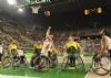 Asier Garca (13) lanza a canasta durante el partido de baloncesto Espaa-Australia (75-64)