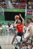 Jordi Ruiz (11) lanza a canasta en un momento del partido de baloncesto que enfrent a Holanda con Espaa (48-66)