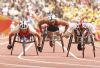 Santiago Sanz en la final de 800 metros.