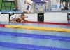 Teresa Perales (subcampeona) y Zhang Li (campeona) al trmino de la final de 100 libres de Ro 2016 , clase S5