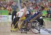 Pablo Zarzuela (7) intenta una accin ofensiva en la final del torneo paralmpico de baloncesto ante Estados Undios (52-68)