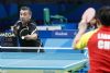 Juan Bautista Prez, durante su partido individual de la final por equipos de tenis de mesa que Espaa acab perdiendo frente a China por 1-2