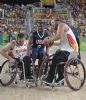 Asier Garca en la final de baloncesto en silla de ruedas