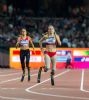 Sara Andrs gana la medalla de bronce en 400 metros T44 durante el Campeonato del Mundo de Atletismo Paralmpico de Londres.