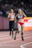 Sara Andrs gana la medalla de bronce en 400 metros T44 durante el Campeonato del Mundo de Atletismo Paralmpico de Londres.