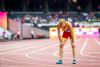 Jos Luis Fernndez en la final de los 400 metros T12 en el Mundial de Atletismo Paralmpico de Londres.